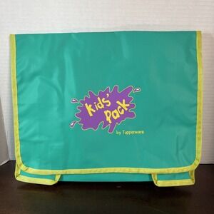 Vintage Tupperware Kids' Pack Travel Pouch Neon Bag Backpack Retro 90s Nostalgia
